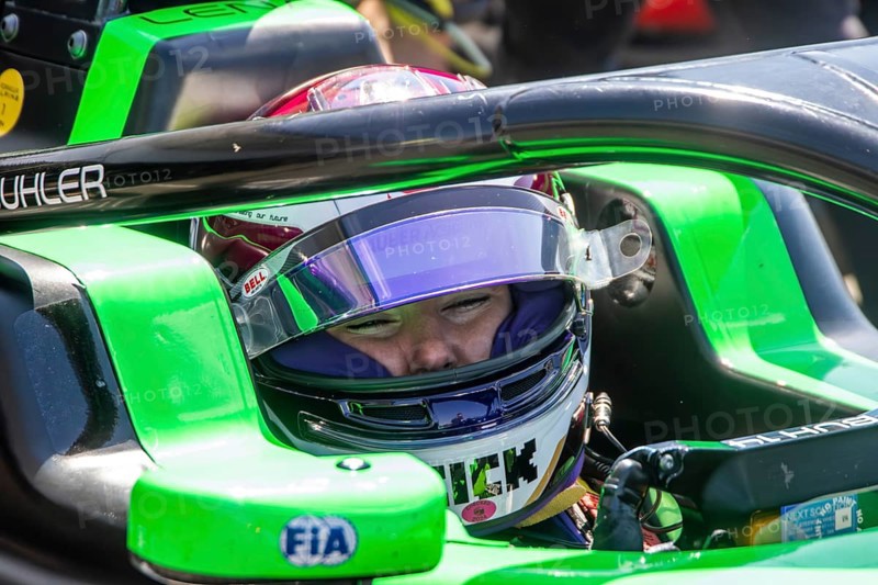 10 May 2024, Hockenheimring (Germany: Free practice of the FRECA (Formula regional by Alpine 2024) . Picture: Close-up of Lena Bühler Switzerland in the cockpit (Art Grand Prix)