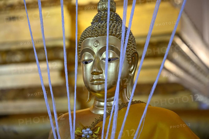 Buddha statue, Wat Phra Si Sanphet, Buddhist temple, Ayutthaya, Ayutthaya province, Thailand, Asia