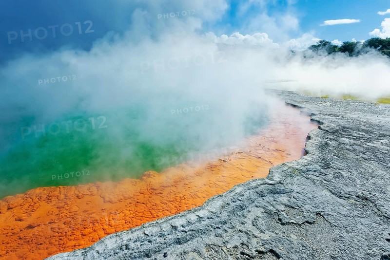 Champagne pool, Waiotapu Thermal Park, Waiotapu, Rotorua, Bay of Plenty, North Island, New Zealand, Oceania