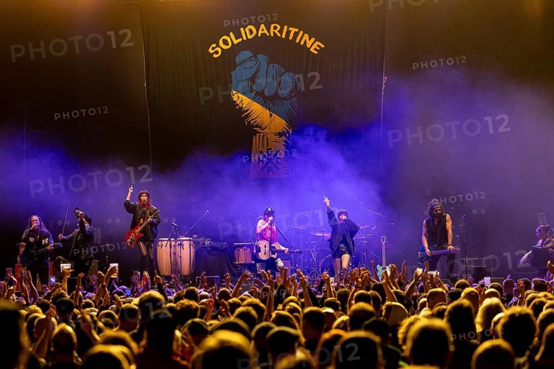 GOGOL BORDELLO, folk punk band, USA, concert, 15.02.2025, Max-Schmeling-Halle, Berlin, Germany < english> BORDELLO, folk punk gypsy band, USA, concert, February 15th, 2025, Max-Schmeling-Halle, Berlin, Germany, Europe
