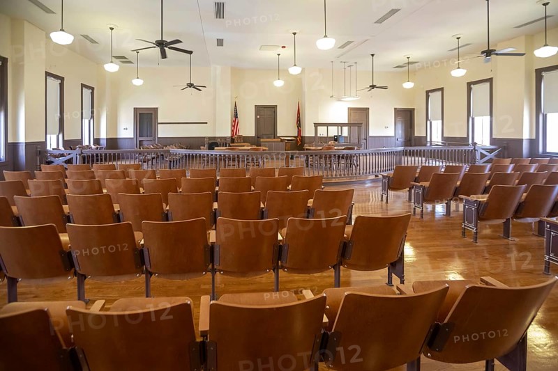 Sumner, Mississippi - The Tallahatchie County Courthouse, site of the Emmett Till murder trial. In 1955, 14-year-old Emmett Till was tortured and murdered for allegedly whistling at a white woman. His killers were acquitted by an all-white jury in this courtroom. The courthouse is now part of the Emmett Till and Mamie Till-Mobley National Monument