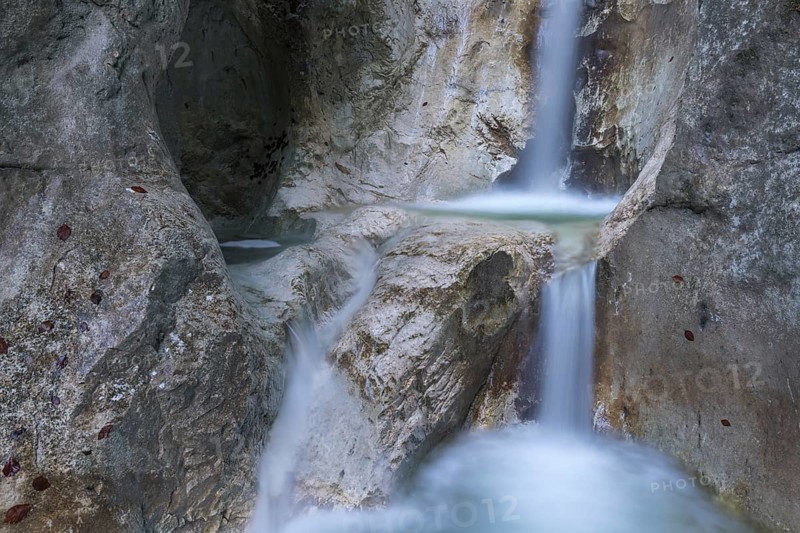 Heckenbach waterfall, The dripping eye of nature, Kochel am See, Bavaria, Germany, Europe