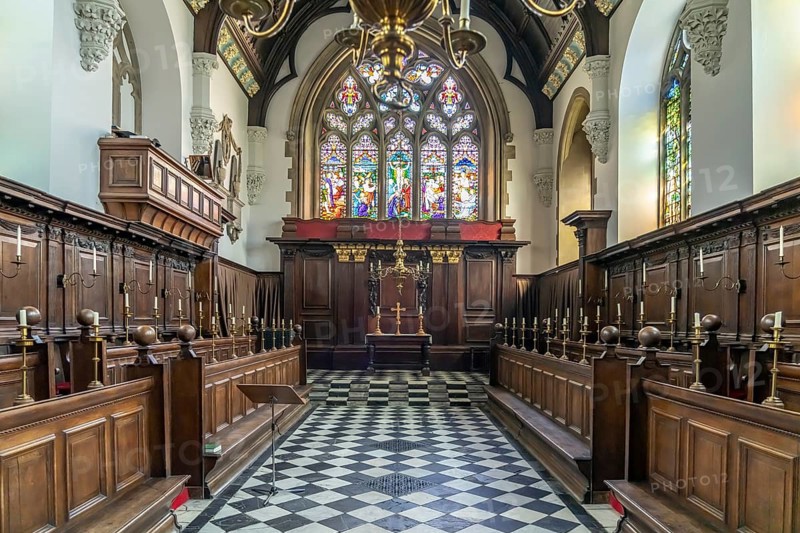 Interior of the Chapel of University College, University of Oxford, Oxford, Oxfordshire, England, Great Britain