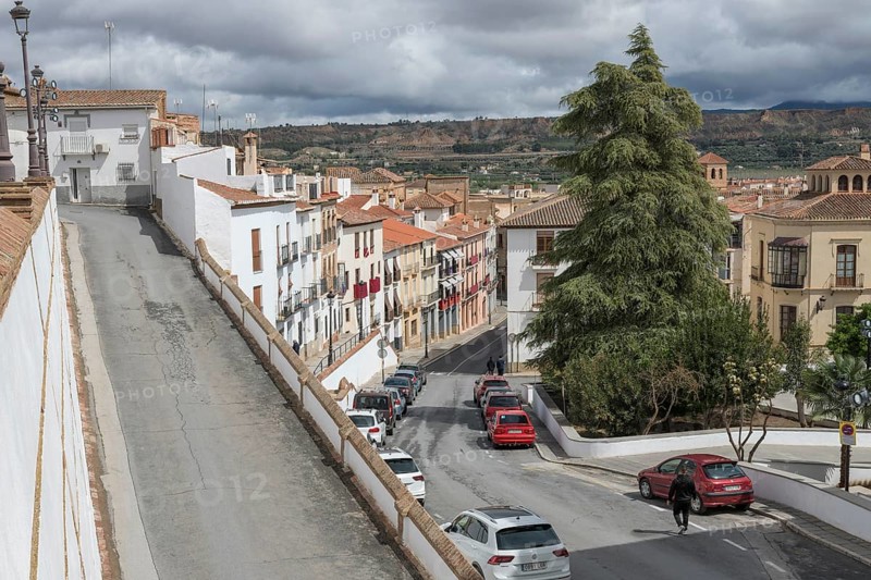 Steep alleyways in Guadix, Granada, Spain, Europe