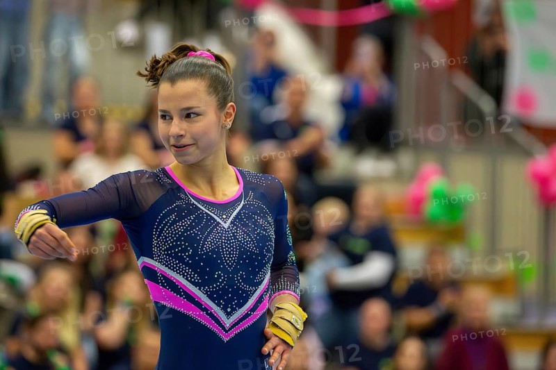 German Gymnastics League (Bundesliga) for woman, 1st competition day 2025 in Mannheim***Janoah Müller (TG Mannheim) on floor