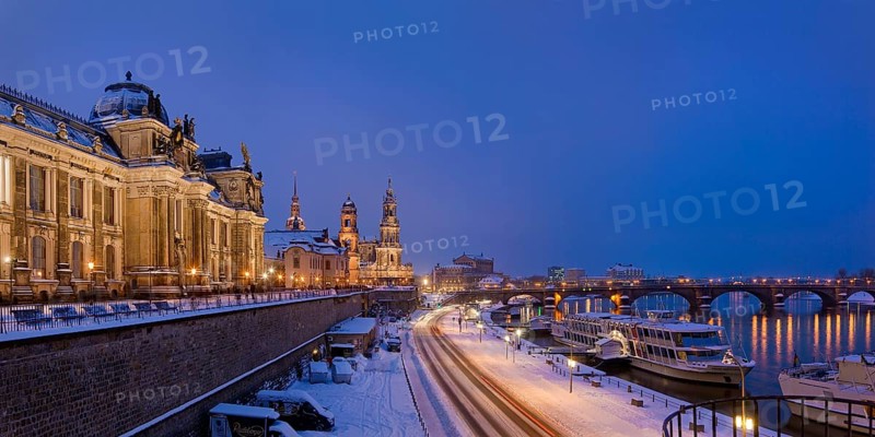 Building of the Saxon Art Association and the Academy of Fine Arts. Brühl's Terrace is an architectural ensemble and a tourist attraction in Dresden. The outdoor area stretches along the River Elbe on the Old Town side of Dresden and is also known as the Balcony of Europe