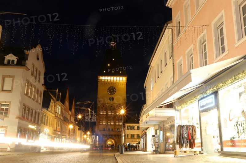 Maximilianstraße and Altpörtel in Speyer, Rhineland-Palatinate