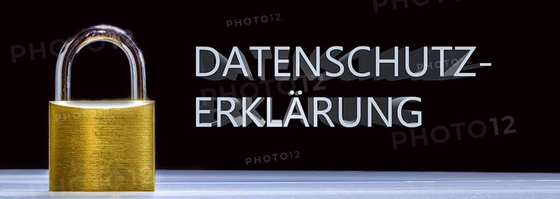 Padlock against a dark background, with the word Privacy Policy next to it