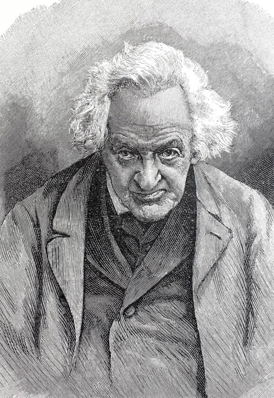 Karl August Hase, from September 1883 von Hase, pseudonym Karl von Steinbach, 25 August 1800 - 3 January 1890, Protestant theologian, professor of theology at the University of Jena and Grand Ducal Saxon Privy Councillor, digital reproduction of a 19th century original, historical