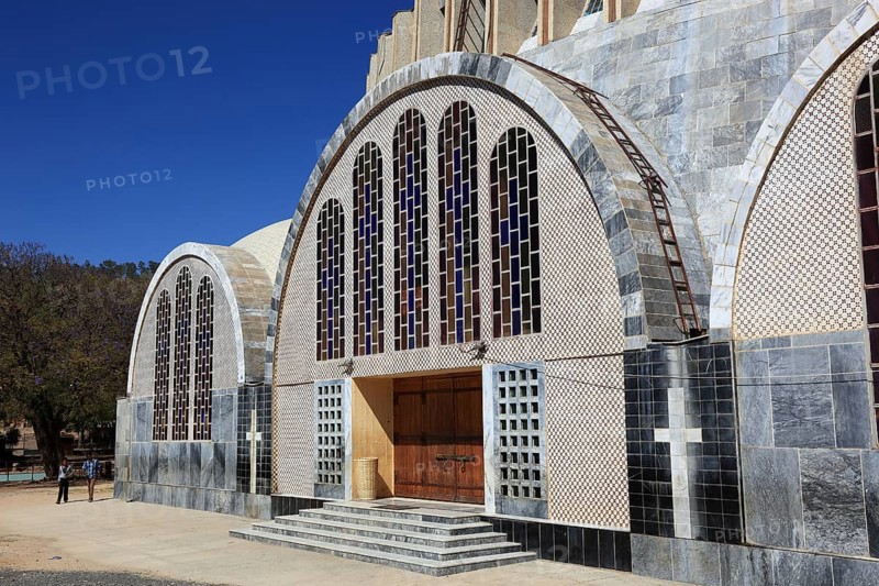 Tigray region, Axum, Aksum, St Mary's Cathedral, Maryam Tsion, Ethiopia, Africa
