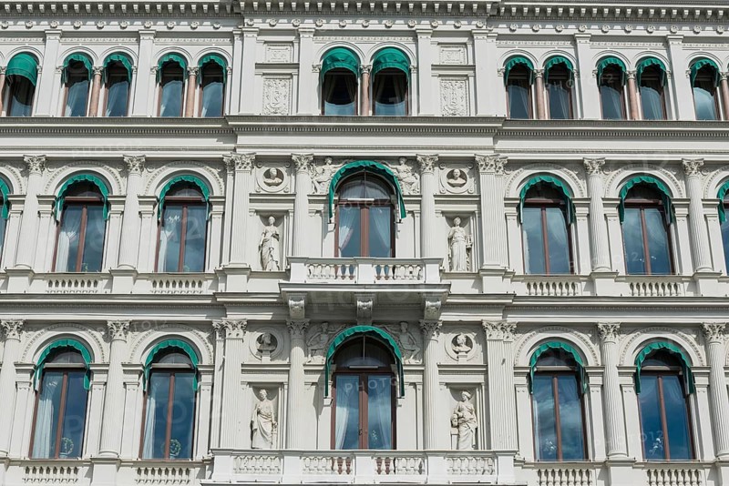 Facade of a hotel, window, balcony, building, property, magnificent, hotel, tourism, travel, architecture, historical, architectural style, building, Stockholm, Sweden, Europe