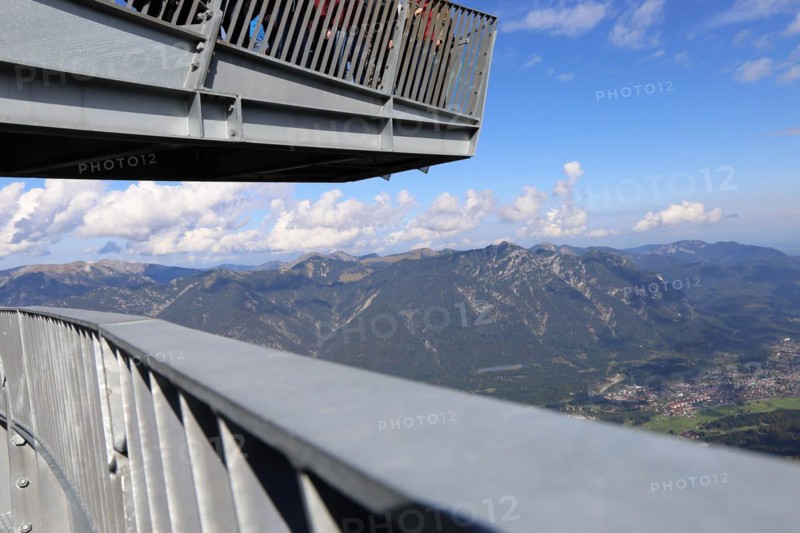 The AlpspiX viewing platform at the Alpspitze mountain station, Garmisch-Partenkirchen