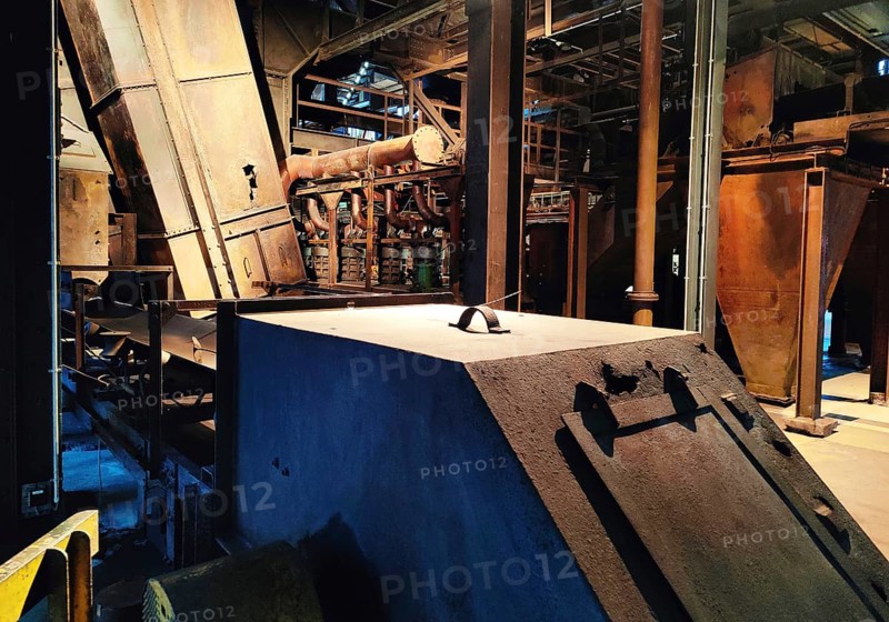 Zollverein Coal Mine Industrial Complex, interior view of the coal washing plant and path to the Ruhr Museum exhibition, Essen, Ruhr area, North Rhine-Westphalia, Germany, Europe