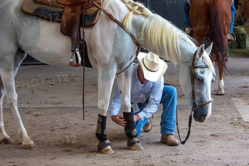 Oklahoma City, Oklahoma, A rodeo participant tends to his horse at the Great Plains Rodeo, an annual gay rodeo that features traditional rodeo competition while emphasizing the camaraderie of the LGBTQ community