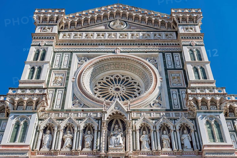 Cathedral of Santa Maria del Fiore, Duomo, building, architecture, history, culture, architecture, art, tourism, city trip, blue sky, Florence, Tuscany, Italy, Europe
