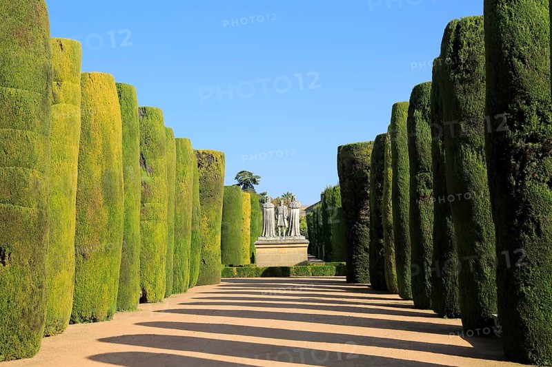 Gardens of the Alcázar de los Reyes Cristianos, Alcazar, Cordoba, Spain, Europe