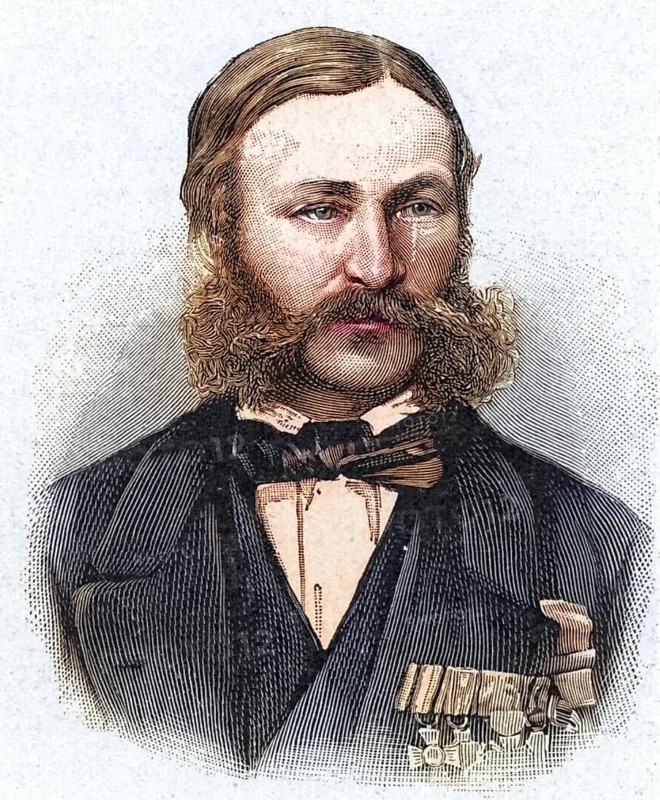 Heinrich Barth (1821-65) German explorer and geographer, was commissioned by the British government to accompany James Richardson (d. 1851) and the German geologist Adolf Overweg (d. 1852) on an expedition to North and Central Africa (1850-1855), Historical, digitally restored reproduction from a 19th century original, Record date not stated