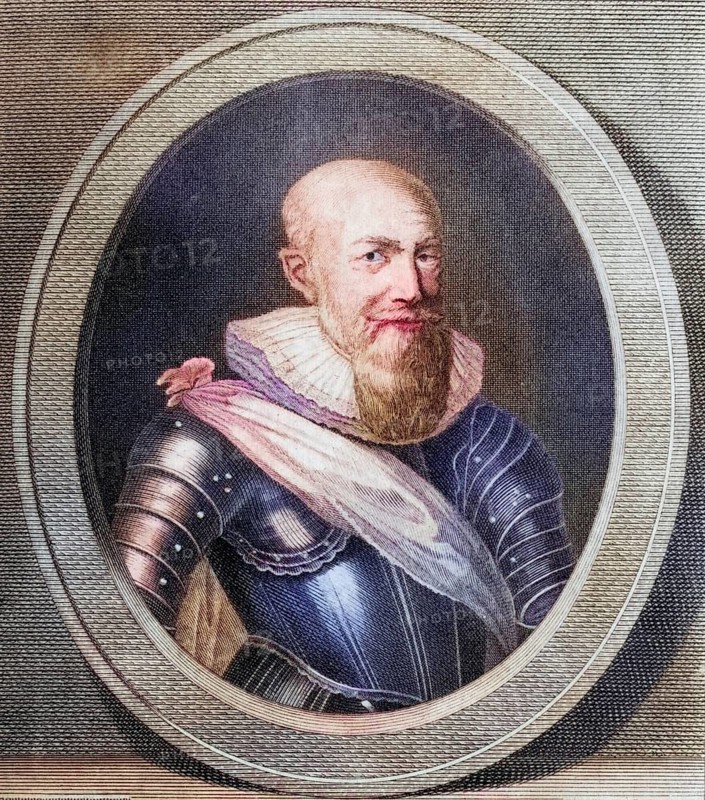 Maximilian of Bethune, Duke of Sully, Baron, then Marquis of Rosny (born 13 December 1559 in Rosny, died 22 December 1641 in Villebon) was a high-ranking French artillery officer, minister, statesman, Marshal of France, Historical, digitally restored reproduction from a 19th century original, Record date not stated