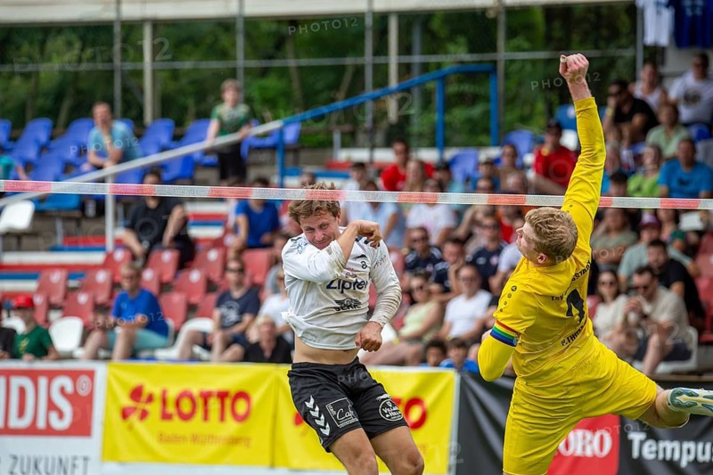 Fistball: TSV Pfungstadt against Union Tigers Vöcklabruck (IFA 2024 Fistball World Tour Finals Mannheim, Final)