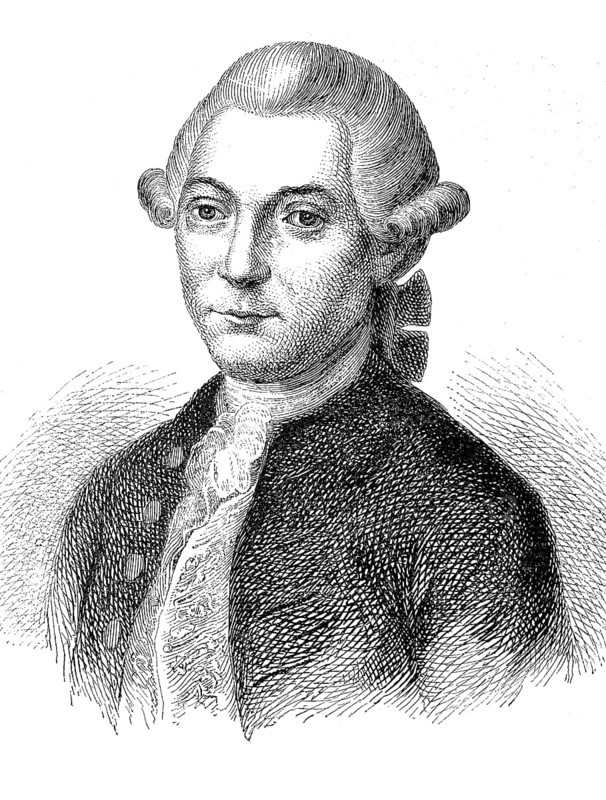 Magnus Gottfried Lichtwer the Younger, 30 January 1719, 7 July 1783, a German jurist and fabulist in the Age of Enlightenment, Historical, digital reproduction of an original from the 19th century
