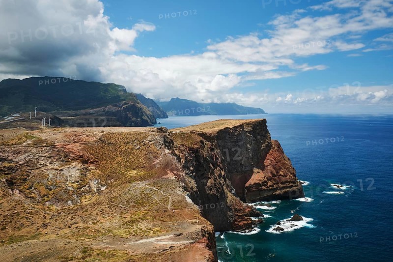 Madeira Island scenic rugged landscape view from Ponta do Sao Lourenco cape. Madeira, Portugal, Europe