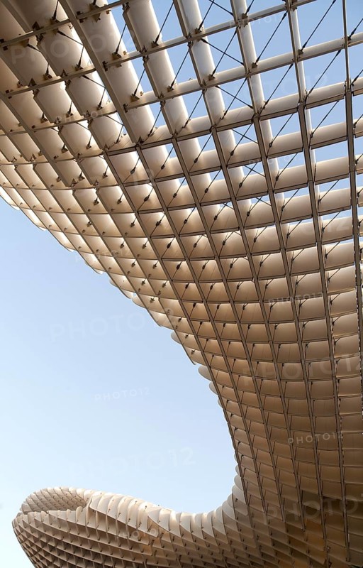 Metropol Parasol wooden structure in Plaza La Encarnación, Seville, Spain, architect Jürgen Mayer-Hermann completed 2011, Europe