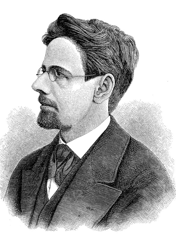 Peter Rosegger (Roßegger, 31 July 1843, 26 June 1918) was an Austrian writer and poet, Historical, digital reproduction of an original from the 19th century
