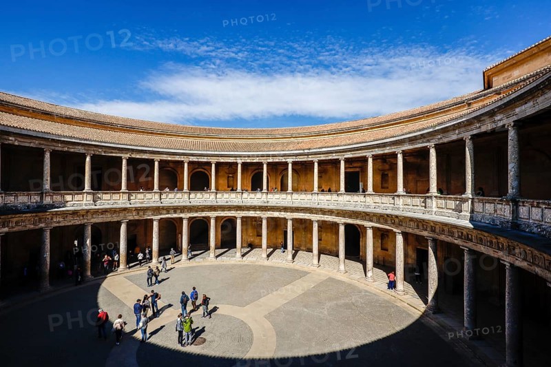 Alhambra, Palacio Carlos V, Granada, Andalusia, Spain, Europe