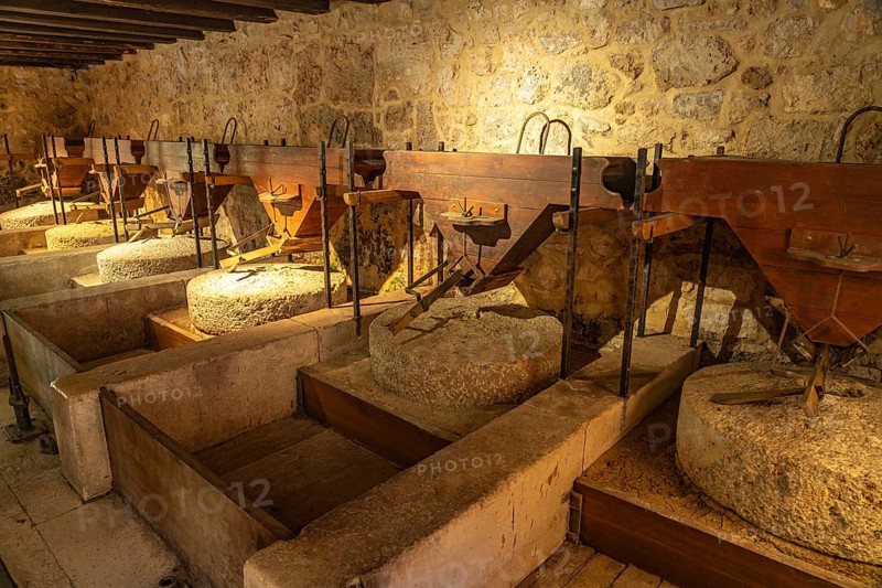 Old millstones in Krka National Park, Croatia, Europe