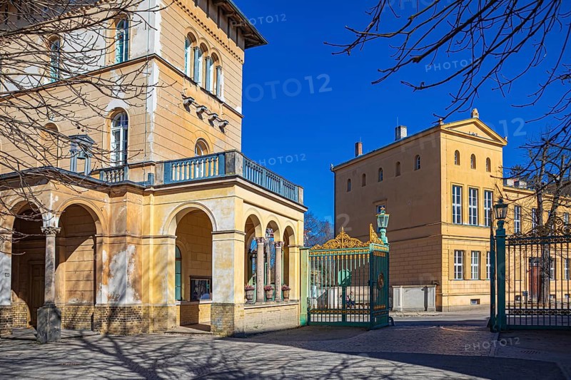 Church of Peace with Emperor Friedrich Mausoleum in Sanssouci Palace Park in Potsdam, Germany, Europe