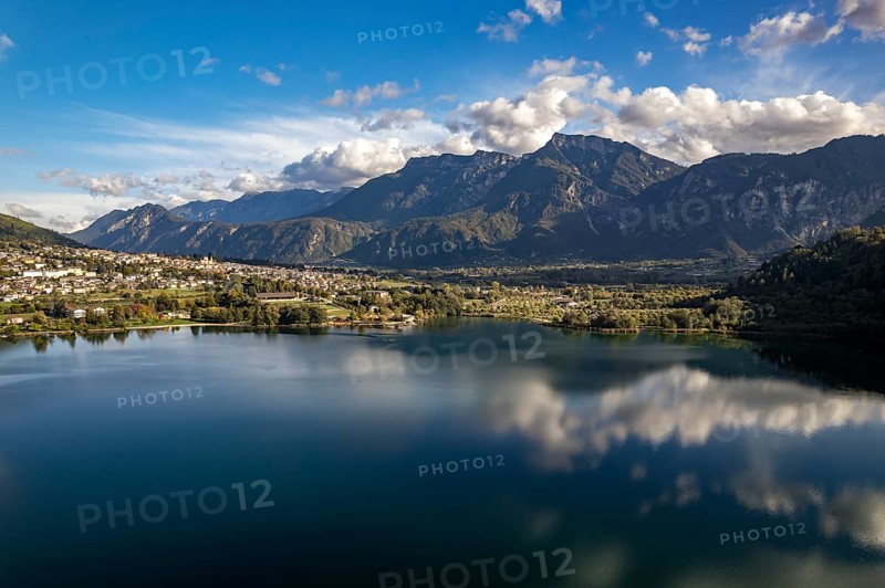 Löweneck or Levico Terme on Lago di Levico in Valsugana, Trentino, Italy, Europe