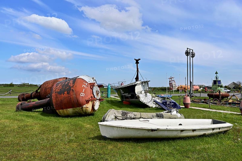 Items fished out of the sea by beachcombers, Maritime and Beachcomber Museum Flora, the world's largest museum of flotsam and jetsam, De Koog, Holland, Netherlands