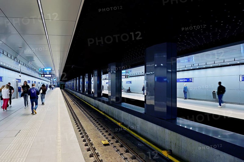 Interior view of the central station of the capital, Amsterdam Centraal, Amsterdam, Province of North Holland, Netherlands