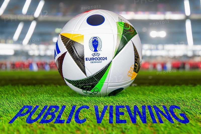 Symbolic image for public viewing of UEFA-EURO 2024: The 2024 European Championship will take place in Germany from 14 June 2024 to 14 July 2024
