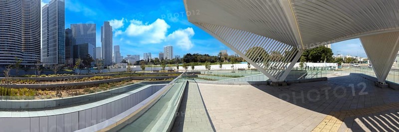 Arlozorov Train Station in Tel Aviv near financial center and business district