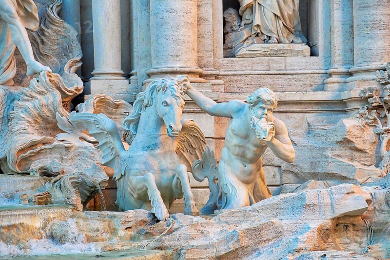 Rome, Famous Trevi Fountain (Fontana Di Trevi)