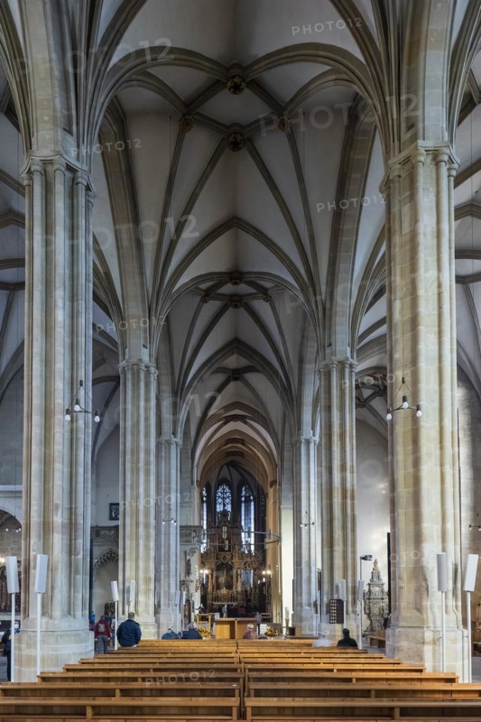 St Mary's Cathedral interior view, Erfurt, Thuringia, Germany, Europe