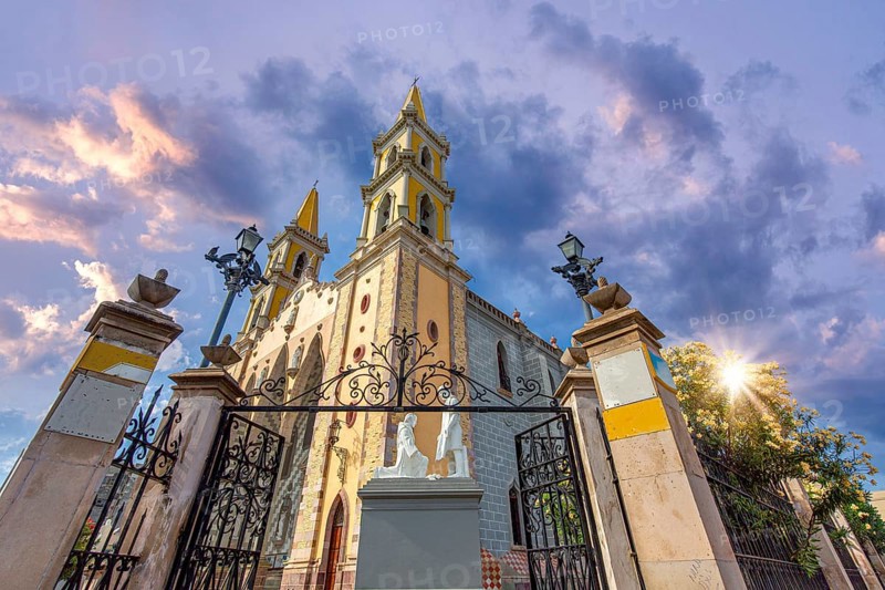 Immaculate Conception Cathedral in Mazatlan historic city center (Centro Historico)