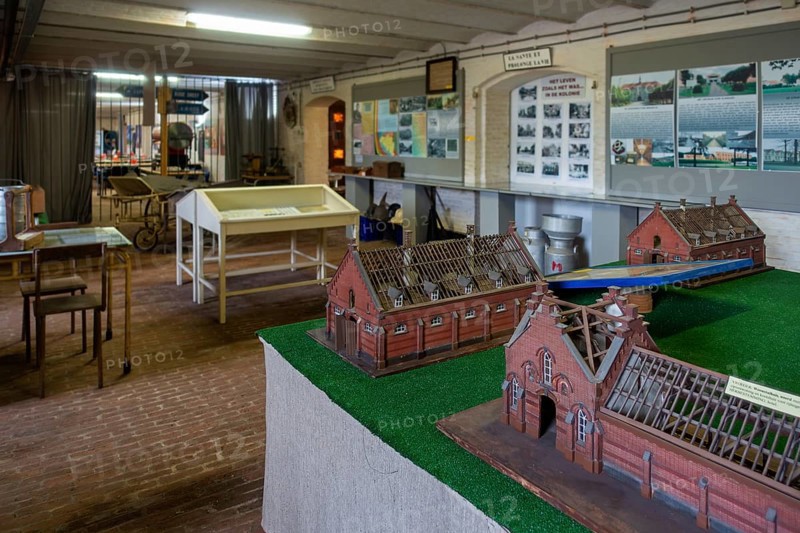 Interior of the prison museum at Merksplas near Hoogstraten, province of Antwerp, Flanders, Belgium, Europe