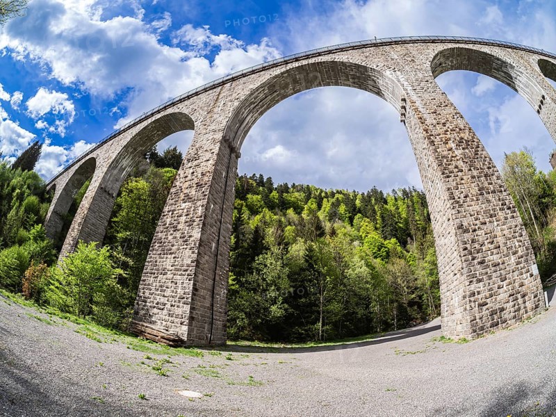 Viaduct Ravennabridge, near Hinterzarten, Black Forest, Ravenna gorge, Baden-Württemberg, Germany, Europe