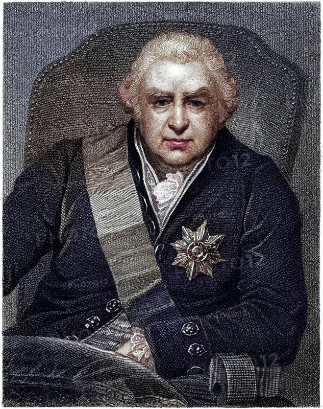 Sir Joseph Banks, 1st Baronet (born 13 February 1743 in London, died 19 June 1820) was a British naturalist, especially botanist, who accompanied James Cook on his first voyage around the world (1768-1771) in the mid-18th century, Historic, digitally restored reproduction from a 19th century original, Record date not stated