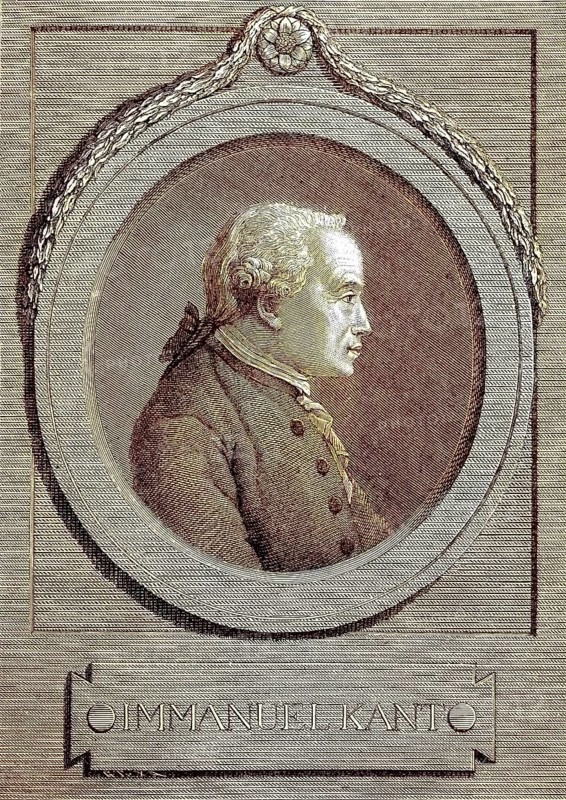 Immanuel Kant, 22 April 1724, 12 February 1804, was a German philosopher of the Enlightenment, digital reproduction of an original from the 19th century, original date unknown