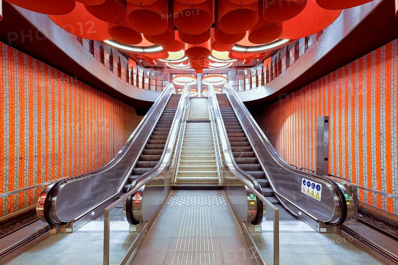 Pannenhuis metro station, Brussels, Brabant, Belgium, Europe
