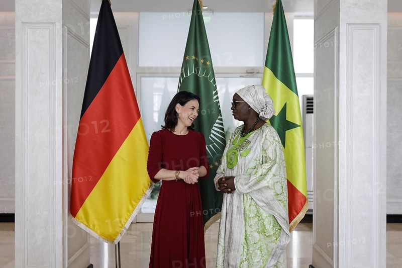 Annalena Bärbock (Alliance 90/The Greens), Federal Foreign Minister, recorded during a meeting with Yacine Fall, Minister for African Integration and Foreign Affairs of the Republic of Senegal, in Dakar, 15 July 2024