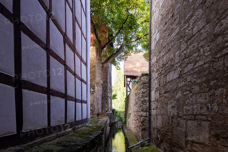 Mühlhausen townscape, Mühlhausen, Thuringia, Germany, Europe