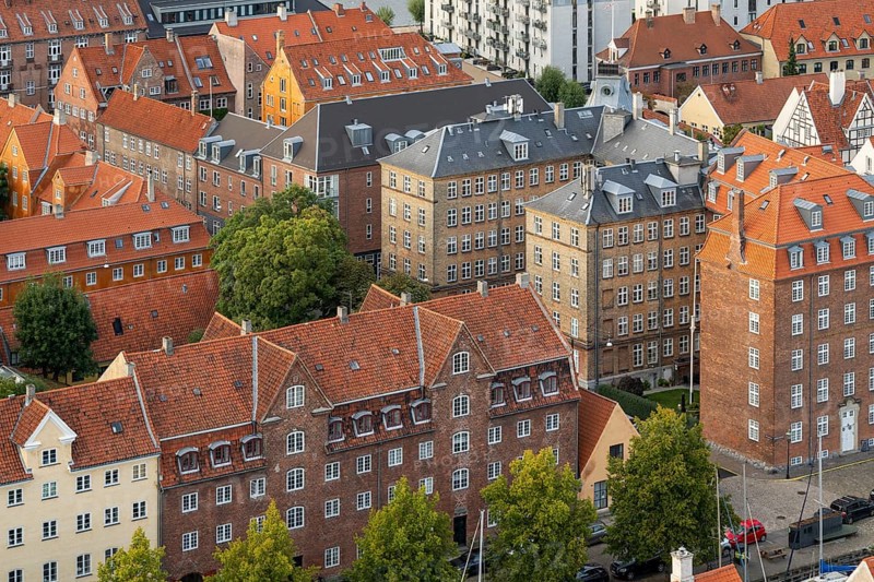 Historic buildings, Christianshavn district, Copenhagen, Denmark, Europe