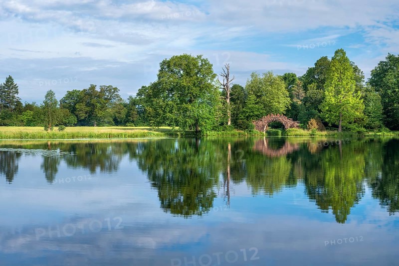 The High Bridge in Wörlitz Park, Garden Kingdom of Dessau-Wörlitz, Wörlitz, Saxony-Anhalt Germany