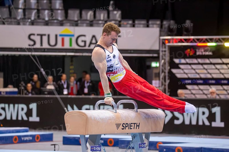 EnBW DTB-Pokal Stuttgart 2025, Mixed Cup***Nils Dunkel Germany on pommel horse