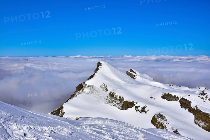 View from the Gottesacker plateau on the Hoher Ifen (2230 m) towards the west, Kleinwalstertal, Allgäu, Vorarlberg, Austria, Europe