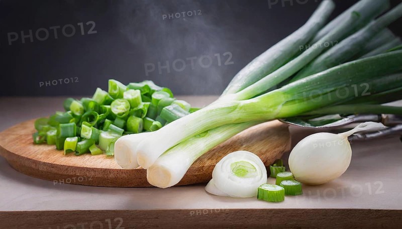 Vegetable, spring onion or spring onion, also known as winter onion, Allium fistulosum